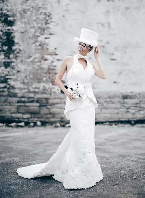 Donna Pope Vincler Toilet Paper Wedding Dress