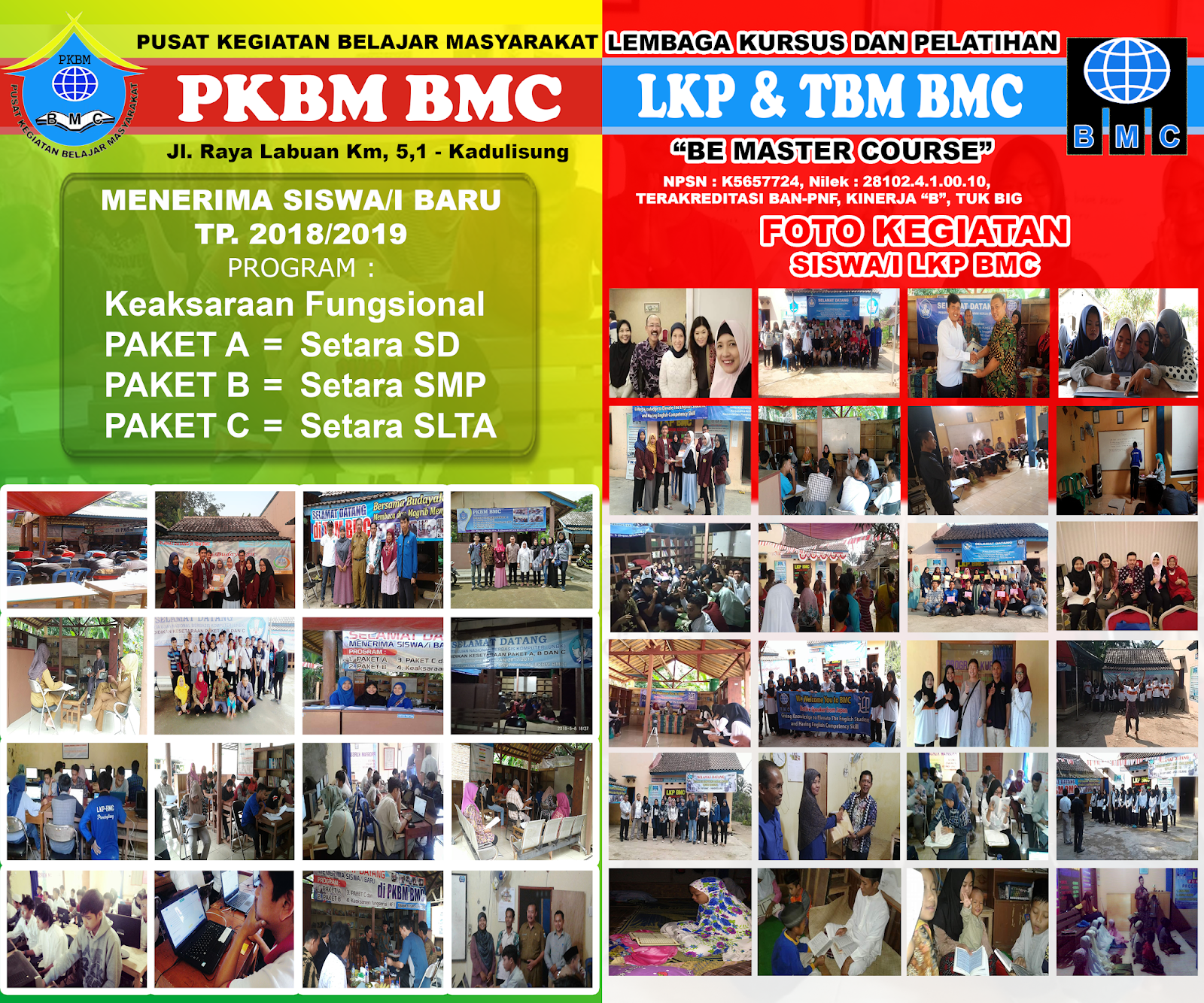 Lkp Bmc Pandeglang Banten Banner Pkbm Lkp Tbm