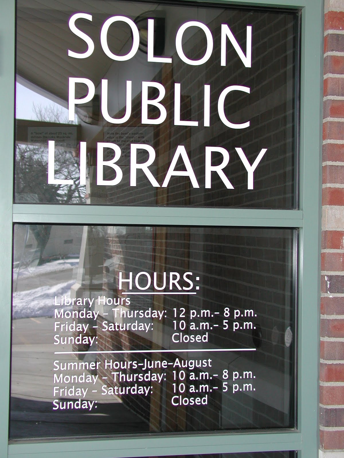 Solon Public Library November 2011