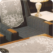 Tapete y Cubierta de Sillón "Golondrina" a Crochet Tapete y Cubierta de Sillón "Golondrina" a Crochet