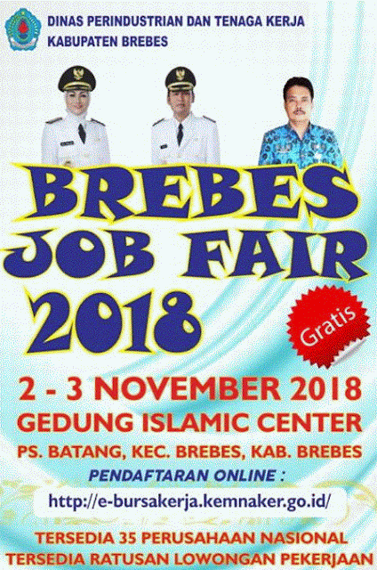 Job Fair Kabupaten Berebes GRATIS (Jawa Tengah)