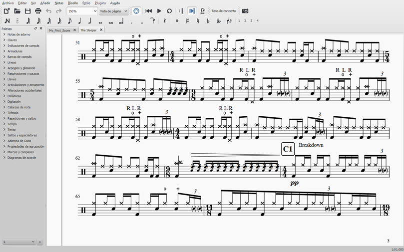 Prog Drums Transcriptions