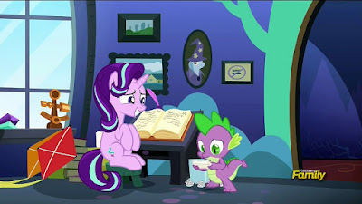 Starlight and Spike talking