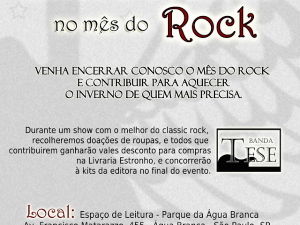 Editora Estronho: Livros & Cidadania no Mês do Rock