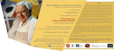 Art News: Film Screening on Krishen Khanna