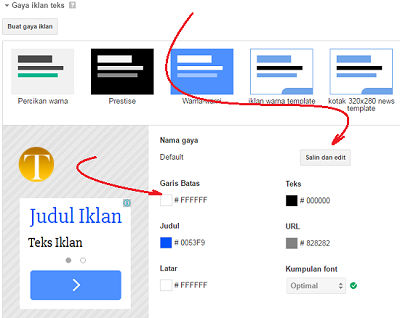 Mengedit warna iklan adsense melanggar atau tidak