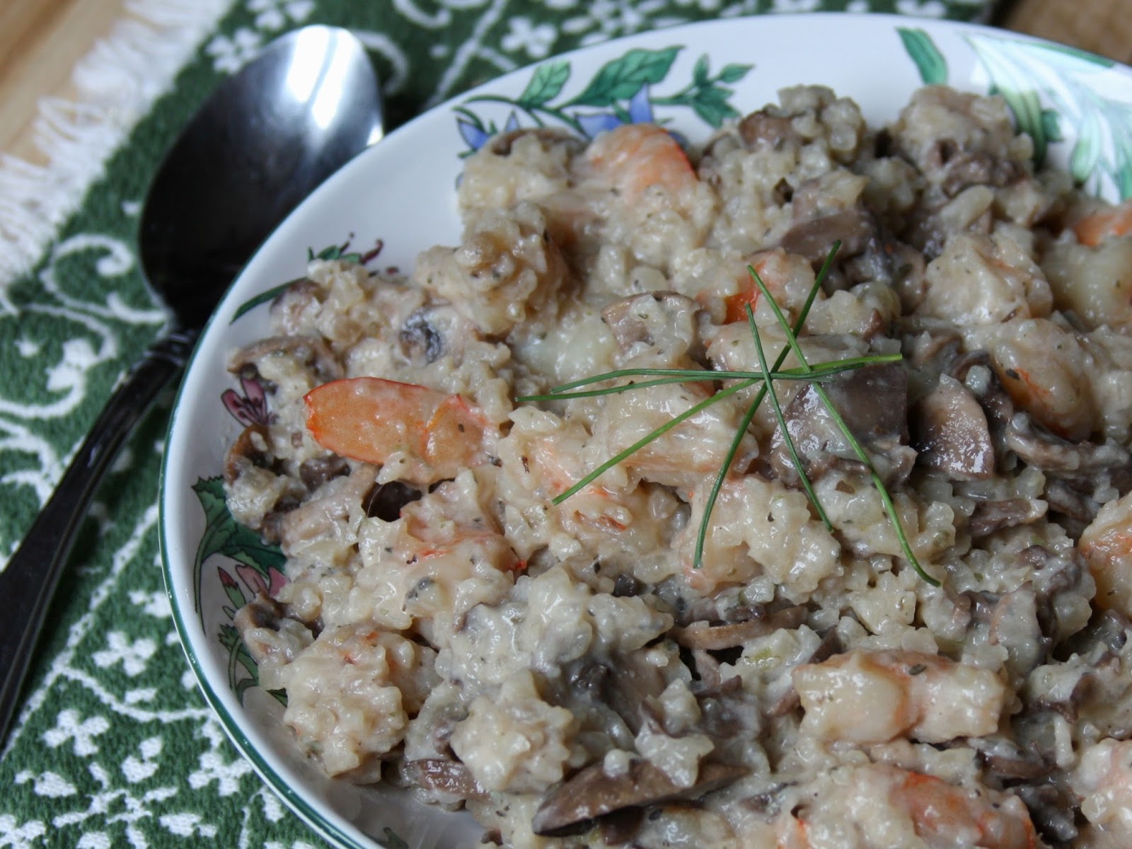 Shrimp and Mushroom Risotto (AIP, Paleo, Whole 30) Don't Eat the Spatula