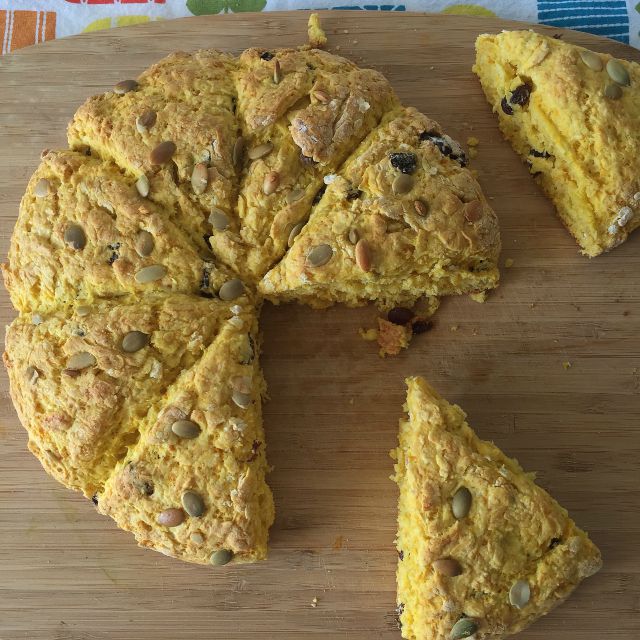 receta-scones-calabaza-http://bizcochosysancochos.blogspot.com/