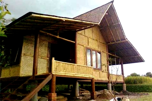  Contoh  Desain Rumah  Dengan Menggunakan Bambu  rumahku