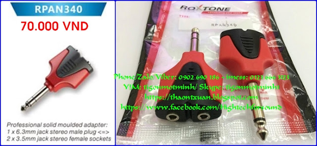 Jack chuyển 2.5, 3.5, 6.3 và dây cáp nối dài cho tai nghe, loa
