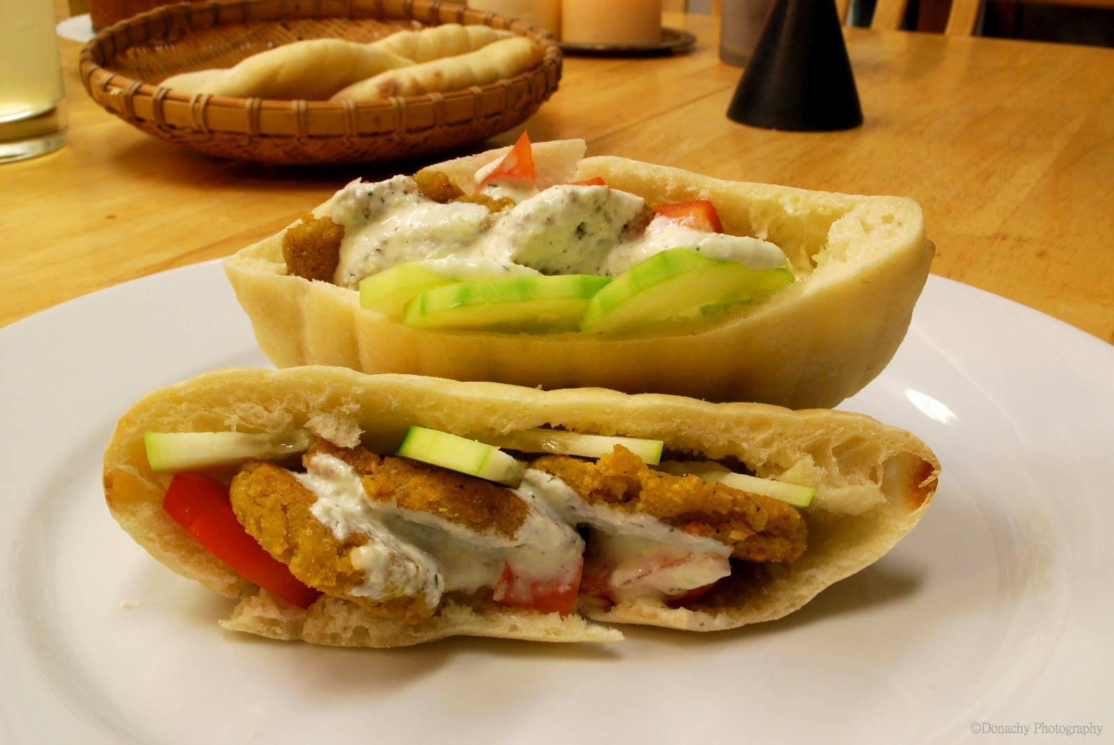 Falafel in warm pitta bread recipe LEBANESE RECIPES