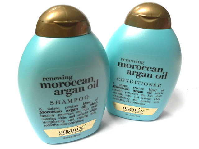 A picture of Organix Renewing Moroccan Argan Oil Shampoo and Conditioner
