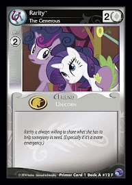 My Little Pony Rarity, The Generous Primer Deck CCG Card