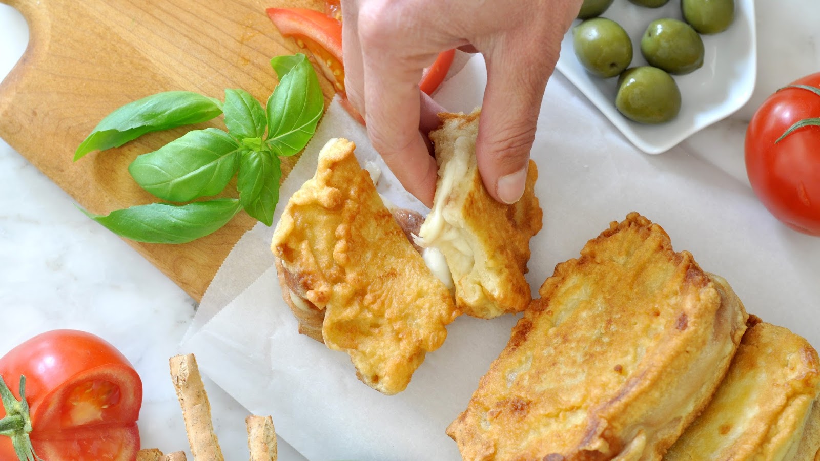 Cooking with Manuela How to Make Italian Mozzarelle in Carrozza