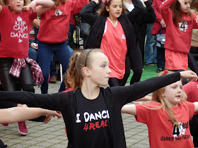 Children dancing in St.Austell square