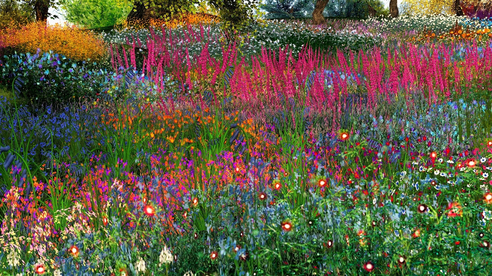 Echt Virtuell Das Blumenfeld auf Ode