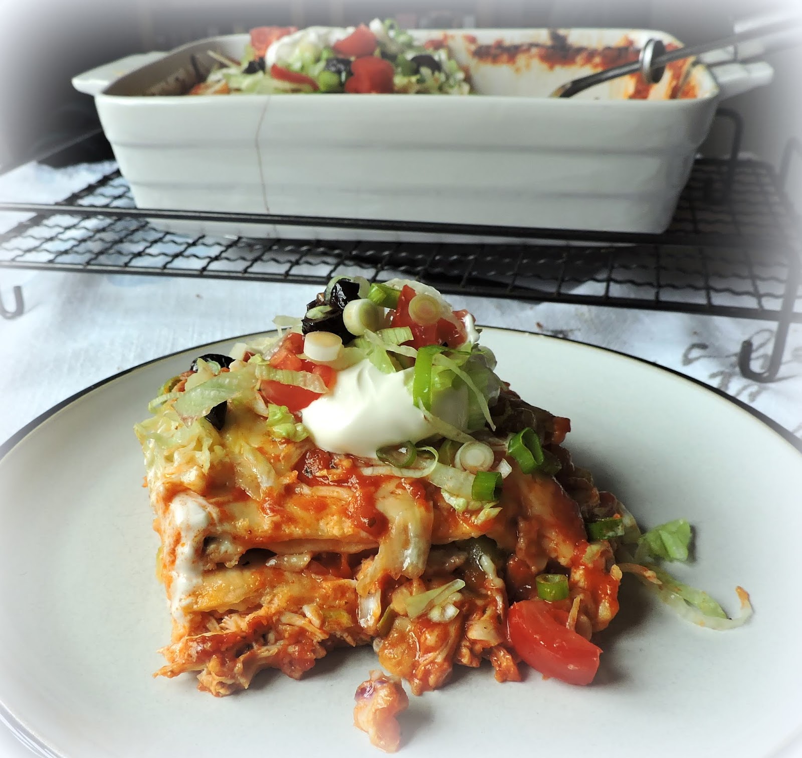 Cheesy Chicken Enchilada Casserole The English Kitchen