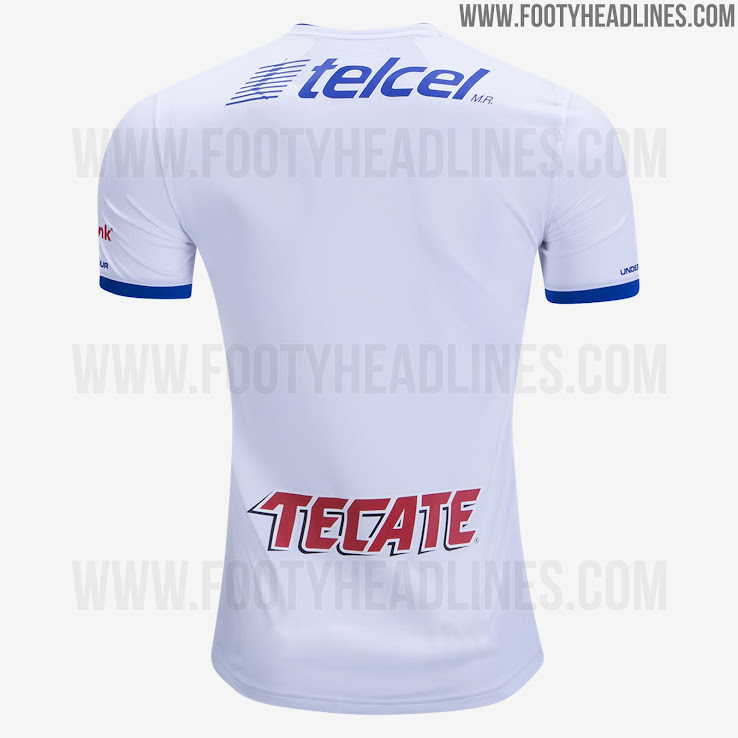 Similarly clean, the Cruz Azul 2017-18 away jersey is white with blue ...