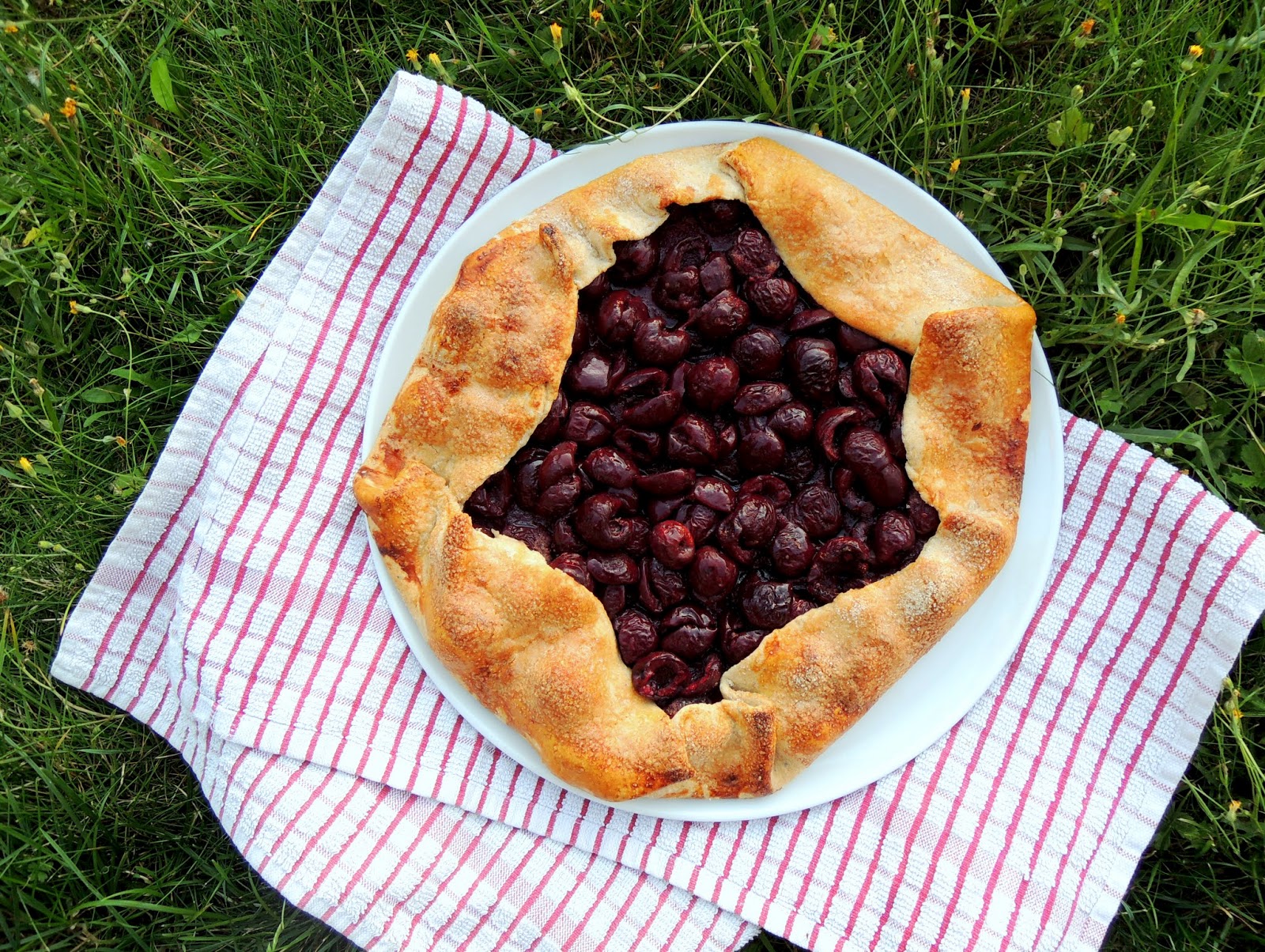 Pies and Fries: 'Easy' One Crust Cherry Pie