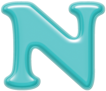 Abecedario en Celeste. Light Blue Abc. - Oh my Alfabetos!