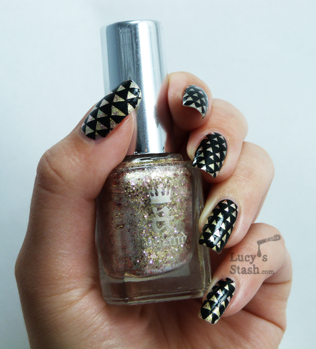 Lucy's Stash - Arrowheads patterned nail art