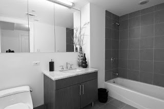 Grey and White Bathroom Ideas - White Bathub Grey Walls Grey-and-White-Bathroom-Ideas-White-Bathub-Grey-Walls