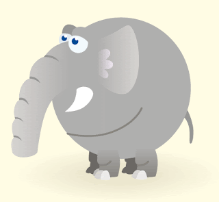elefante divertido para imprimir