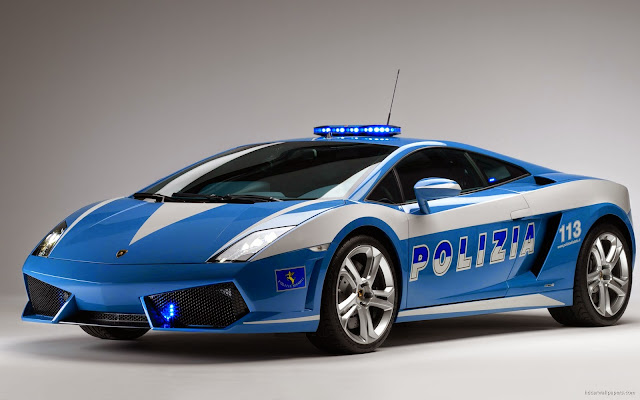 212-Lamborghini Italian Police Car HD Wallpaperz