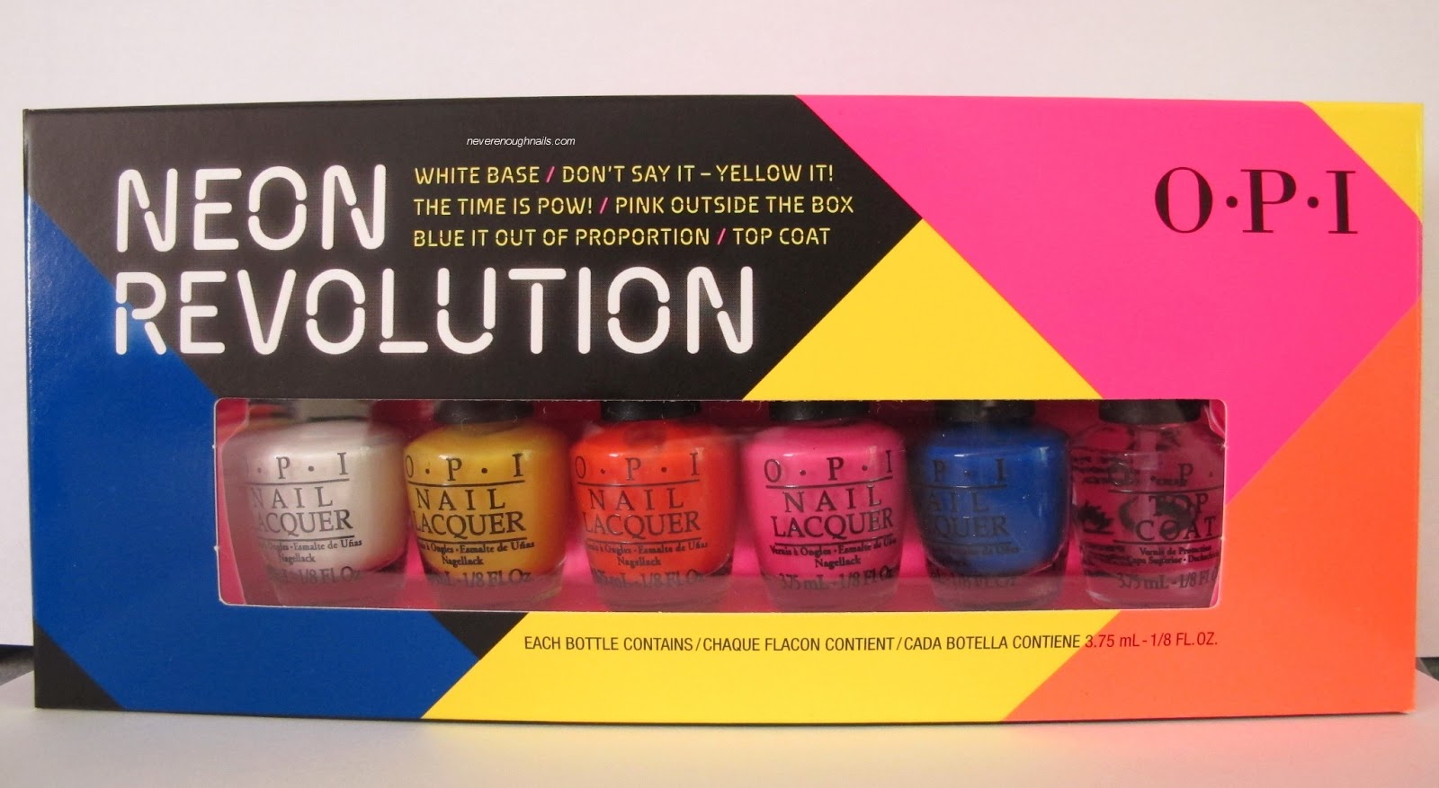 never enough nails opi neon revolution swatches