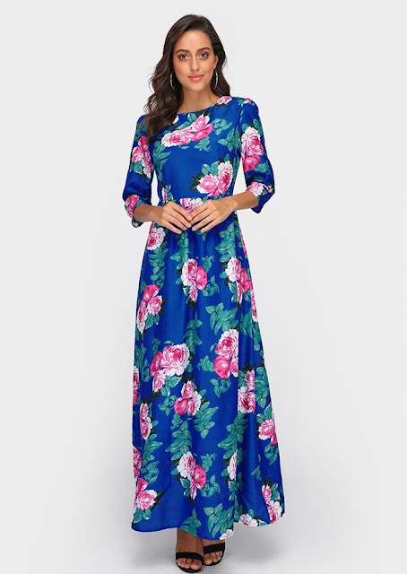 Boho Floral Maxi Dress