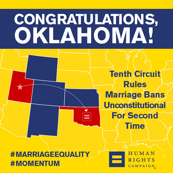 The Randy Report 10th Circuit Court Of Appeals Says Oklahoma Same Sex