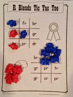 Beginning R Blends Tic Tac Toe