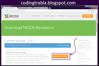 Install MODX Revolution ( Revo ) 2.5.1 on Windows 7 localhost - opensource PHP CMS / CMF tutorial 4