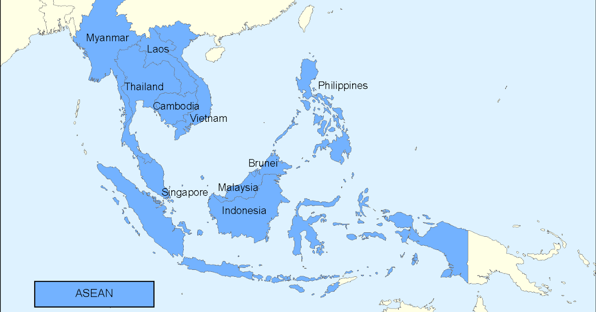 Филиппины индонезия малайзия. Ассоциация государств Юго-Восточной Азии (АСЕАН) на карте. Ассоциация государств Юго-Восточной Азии на карте. Государства Юго Восточной Азии на карте.