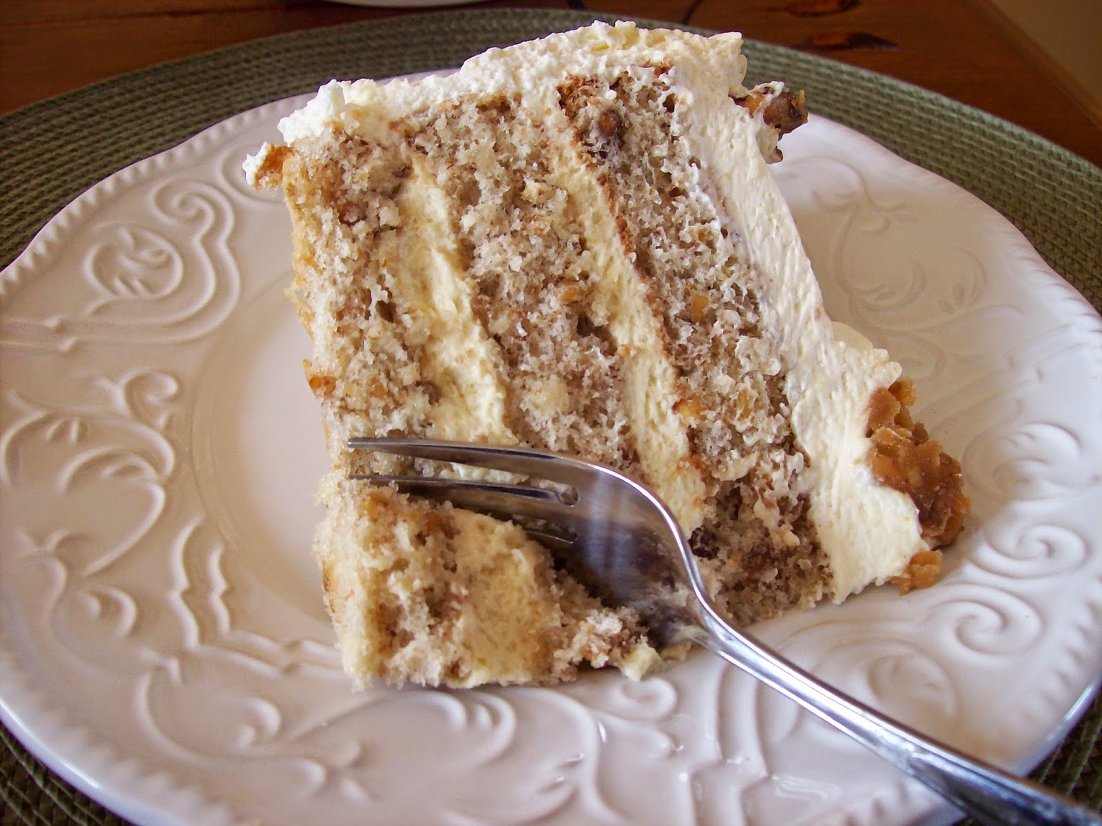 Stuffed At the Gill s: Walnut Chiffon Cake with Maple ...