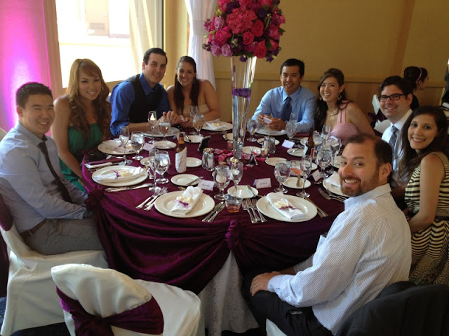 Disneyland Wedding - Reception Table at Sleeping Beauty Pavilion