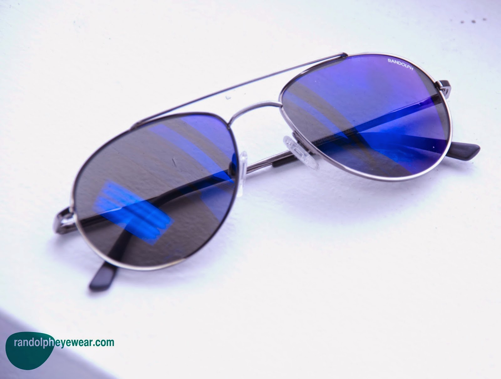 Randolph Eyewear Blue Flash Mirror Lenses are here for SUMMER!