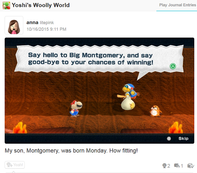 Yoshi's Woolly World Big Montgomery Kamek baby infant Monty Mole