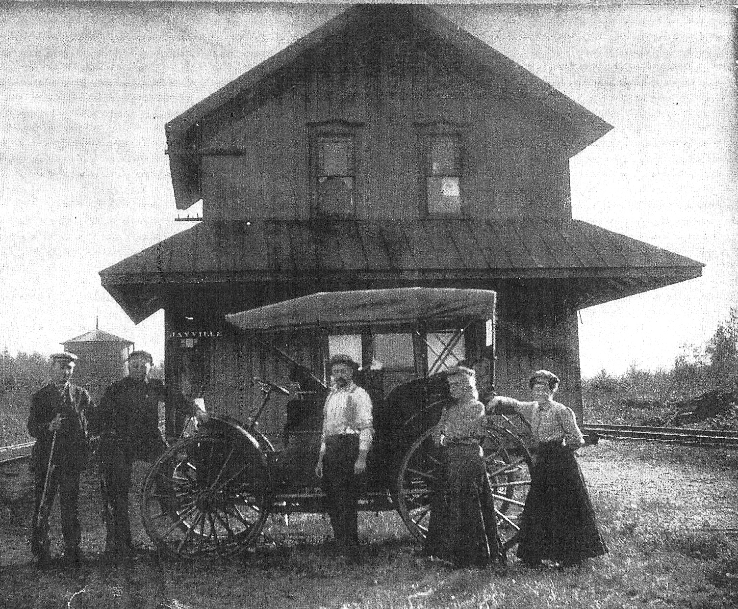 Vintage Railroad Pictures New York Central Depot, Jayville, N.Y.