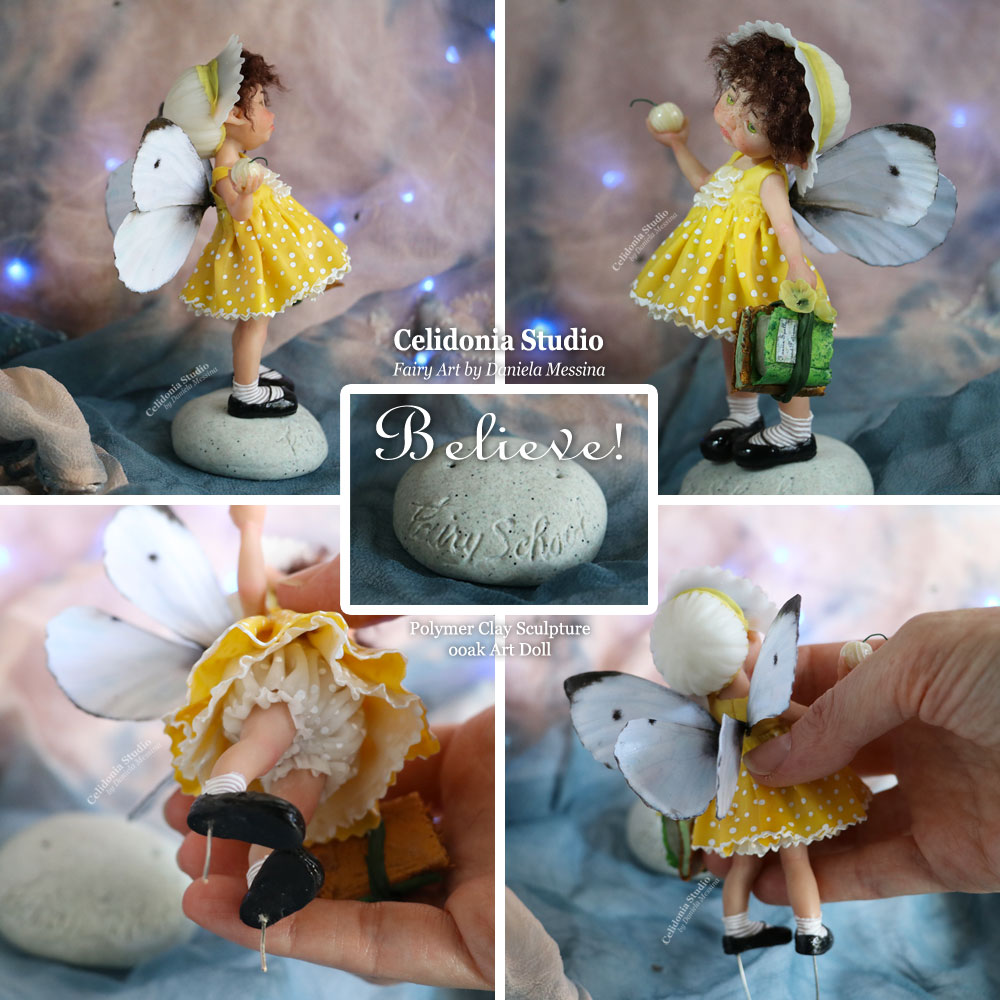Back to School Fairy - ooak Art Doll