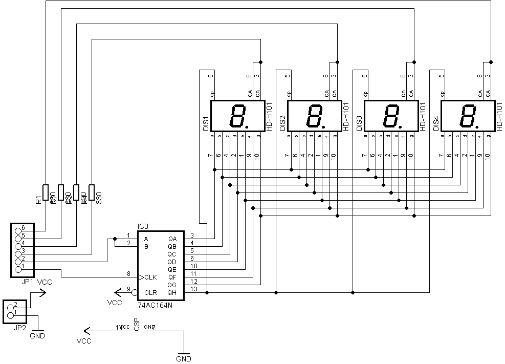 .: Cara Mengakses IC 74164 ARDUINO Menampilkan Data ADC dan Text Pada