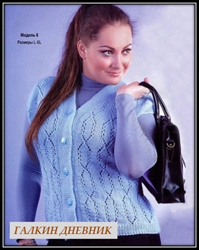 вязание жилета спицами vyazanie jileta spicami shema i opisanie 針織 针织 編み物 knitting 2