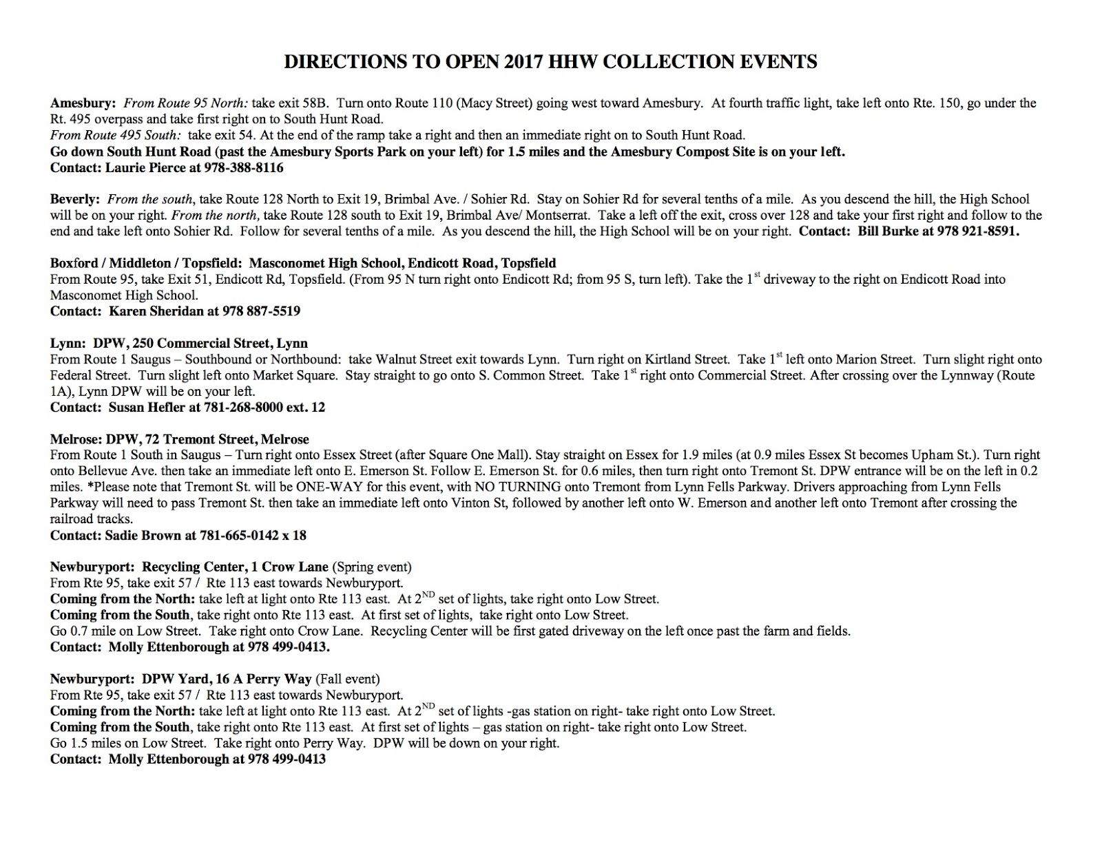 TrashTalkin Lynn Household Hazardous Waste Day is Saturday May 13