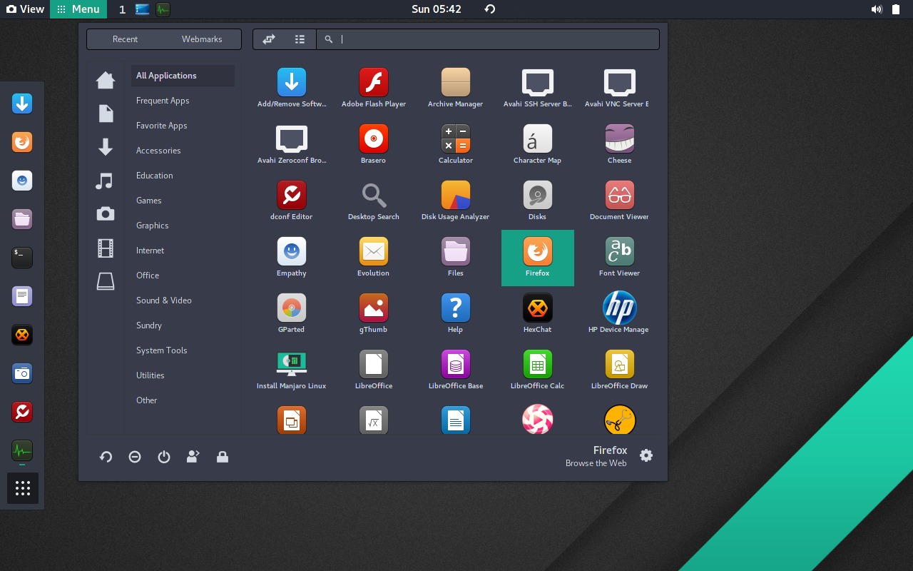 Manjaro 17.0 Gellivara GNOME screenshots