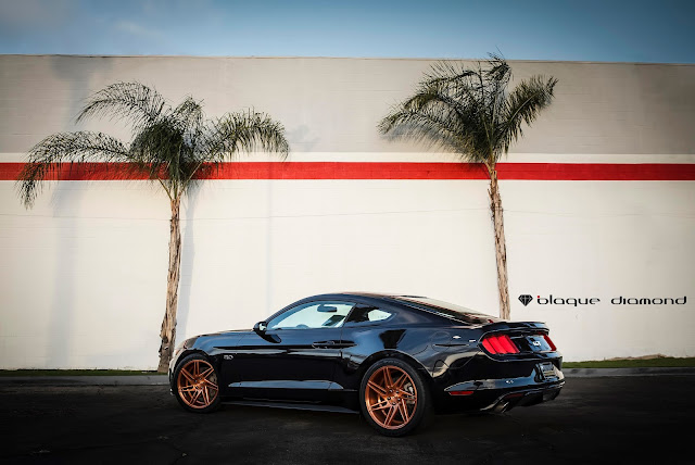 2015 Ford Mustang Fitted With 20 Inch BD-1’s in Rose Gold - Blaque Diamond Wheels