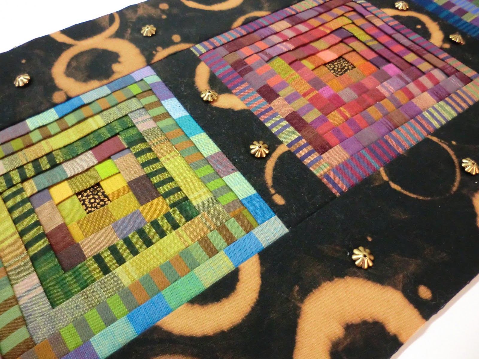 Quilt Whimsy Friday Finishes Folded Log Cabin Complete!