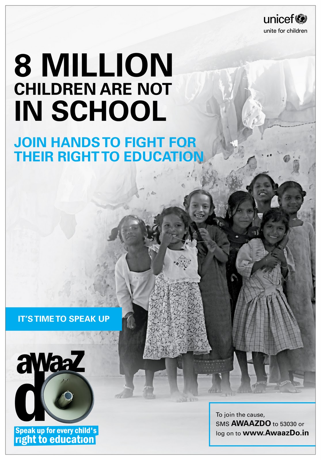 Unicef India Awaaz Do Right To Education Cause And Compassion