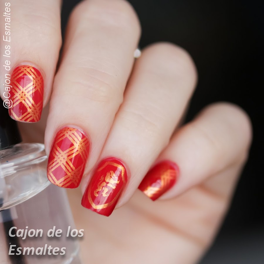 Uñas harry Potter - casa Casa Gryffindor