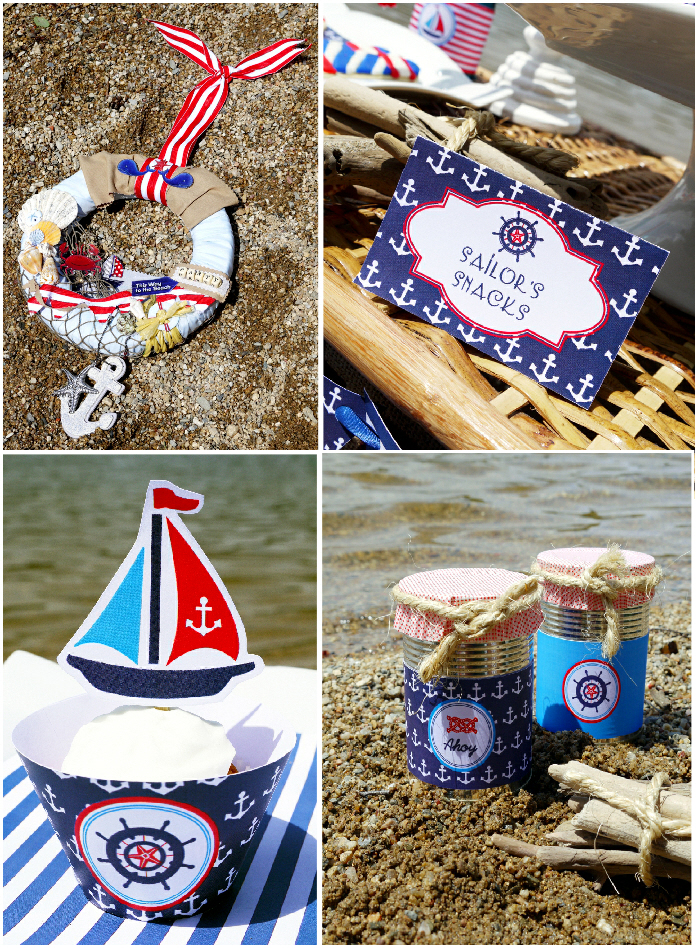 A Rustic Shabby Chic Nautical Maritime Inspired Birthday Party