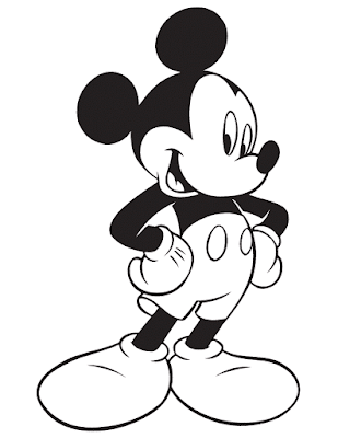 Gambar Mewarnai Mickey Mouse - 3